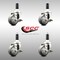 Service Caster 3 Inch 316SS Thermoplastic Rubber Swivel 1 Inch Stem Caster Set Brake SCC SCC-SS316EX20S314-TPRB-TLB-1-4 - alternate 4